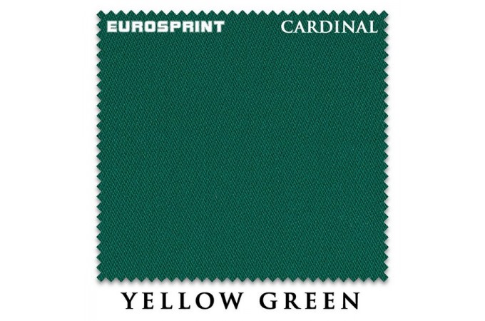 Отрез 0.5 х 1.98м бильярдного сукна Eurosprint Cardinal Yellow Green