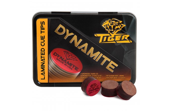 Наклейка для кия Tiger Dynamite ø13мм Hard новая 1шт.