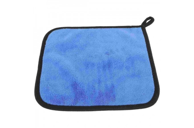 Полотенце для чистки кия Classic сине-серое 30х30 см