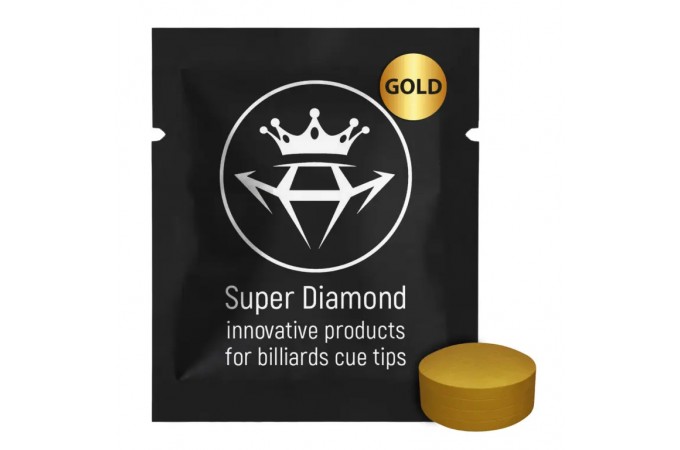 Наклейка для кия Super Diamond Gold сфера ø13.2мм Super Hard 1шт.