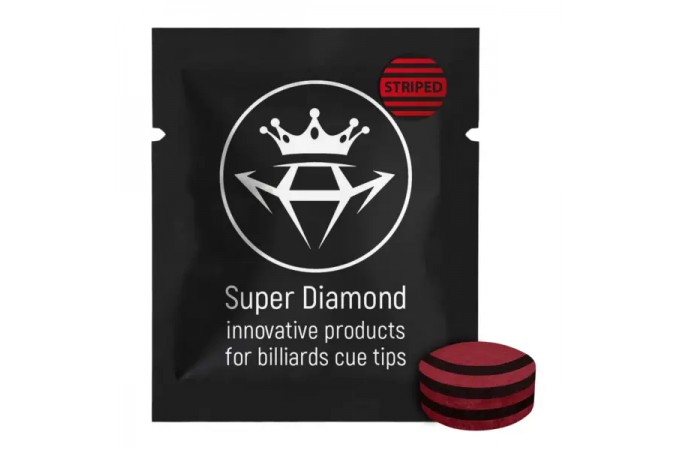 Наклейка для кия Super Diamond сфера полосатая ø13.2мм Super Hard 1шт.