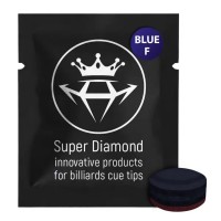 Наклейка для кия Super Diamond сфера синяя ø13.2мм Hard 1шт.