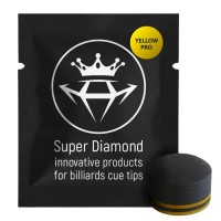 Наклейка для кия Super Diamond сфера PRO Yellow 95H ø13.2мм Super Hard 1шт.